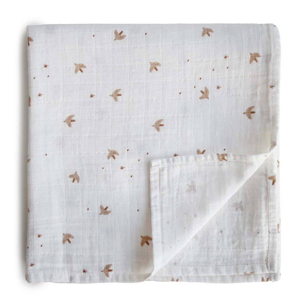 Mushie hydrophilic cloth sparrow