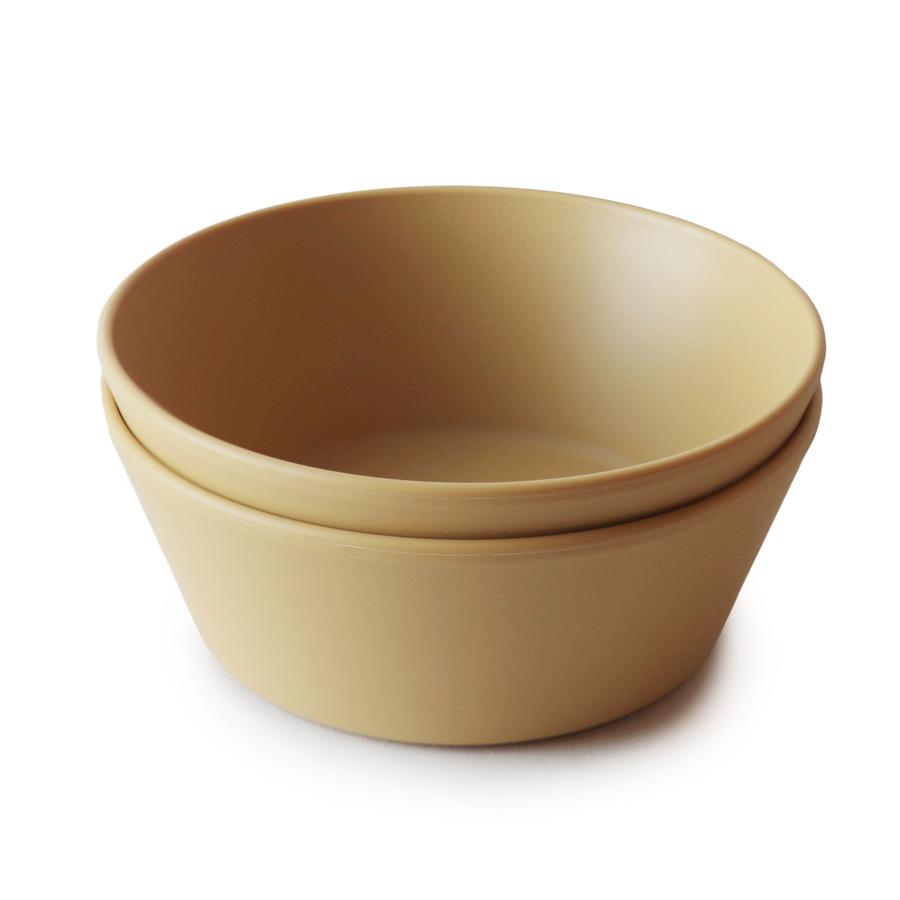 Mushie bowls mustard