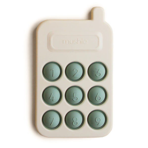 Mushie pop it phone cambridge blue 10 months +