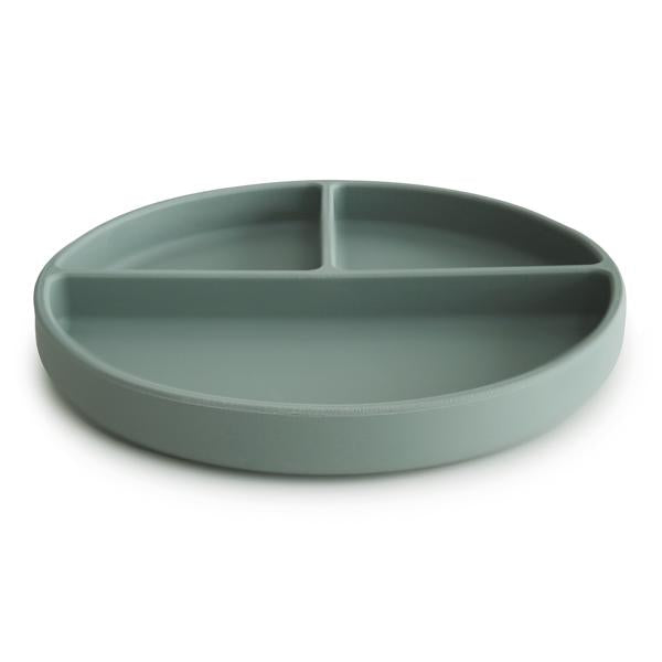 Buy Mushie silicone plate cambridge blue