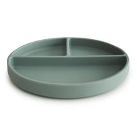 Mushie silicone plate cambridge blue