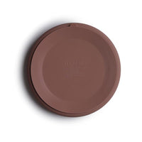 Mushie silicone plate cloudy mauve