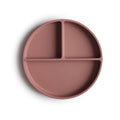 Mushie silicone plate cloudy mauve