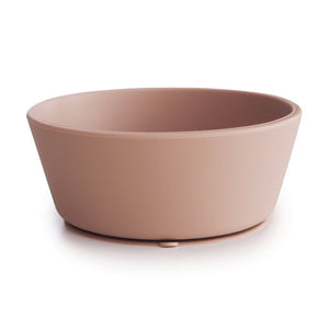 Mushie silicone bowl of blush