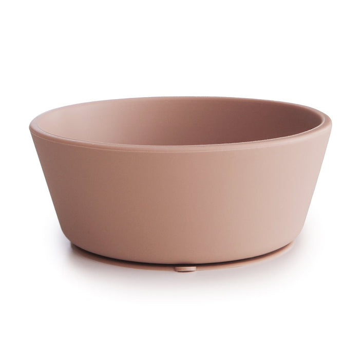 Mushie silicone bowl of blush