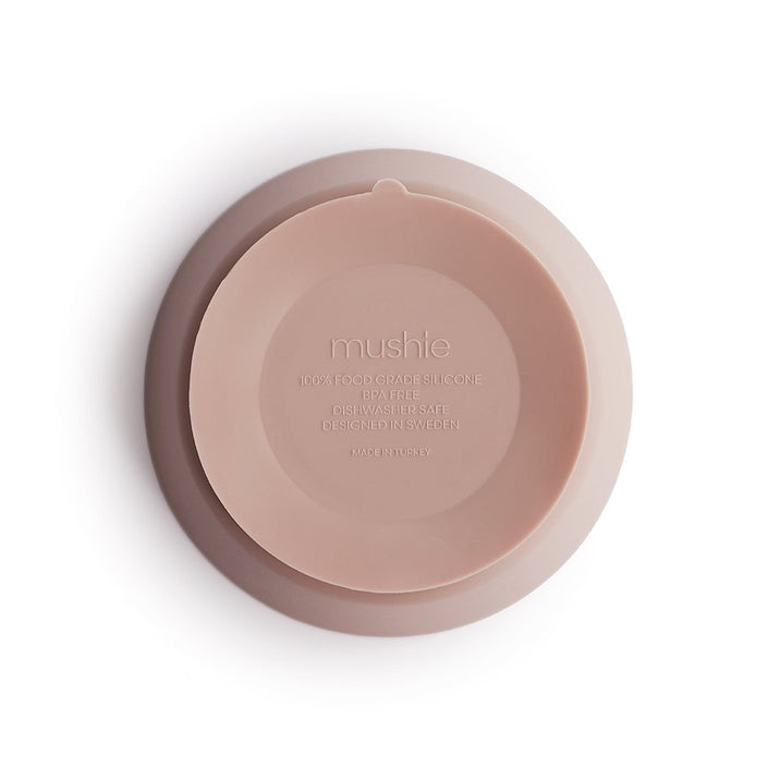 Mushie silicone bowl of blush