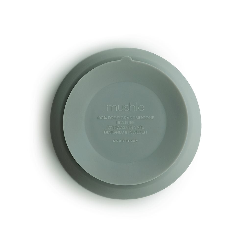 Mushie silicone bowl cambridge blue