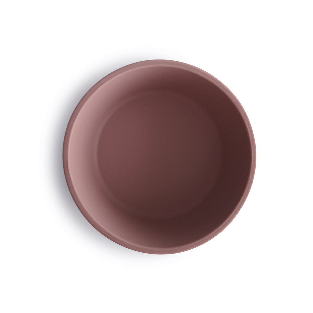 Mushie silicone bowl cloudy mauve