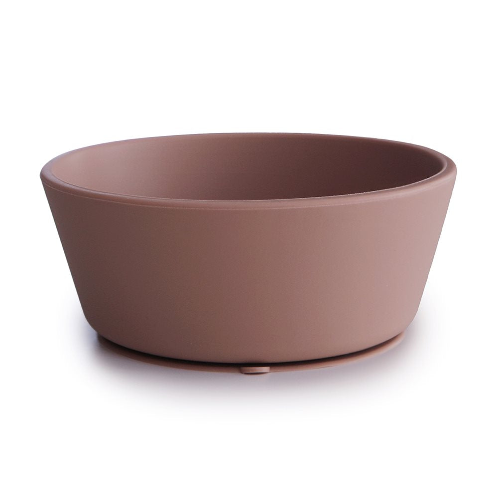 Mushie silicone bowl cloudy mauve