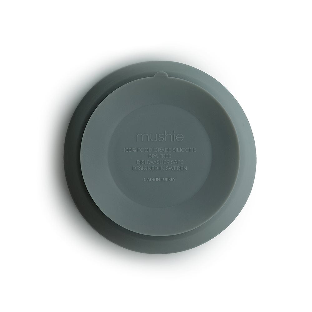 Mushie silicone bowl thyme green