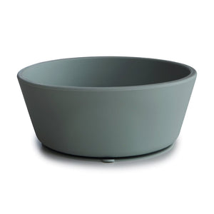 Mushie silicone bowl thyme green