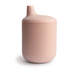 Mushie silicone spout cup blush