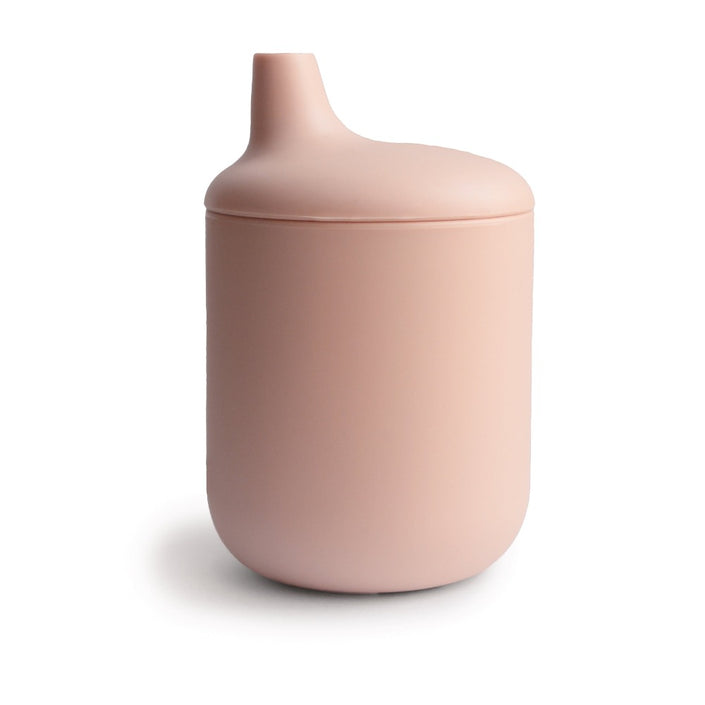 Mushie silicone spout cup blush