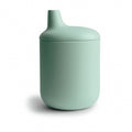Mushie silicone spout cup cambridge blue