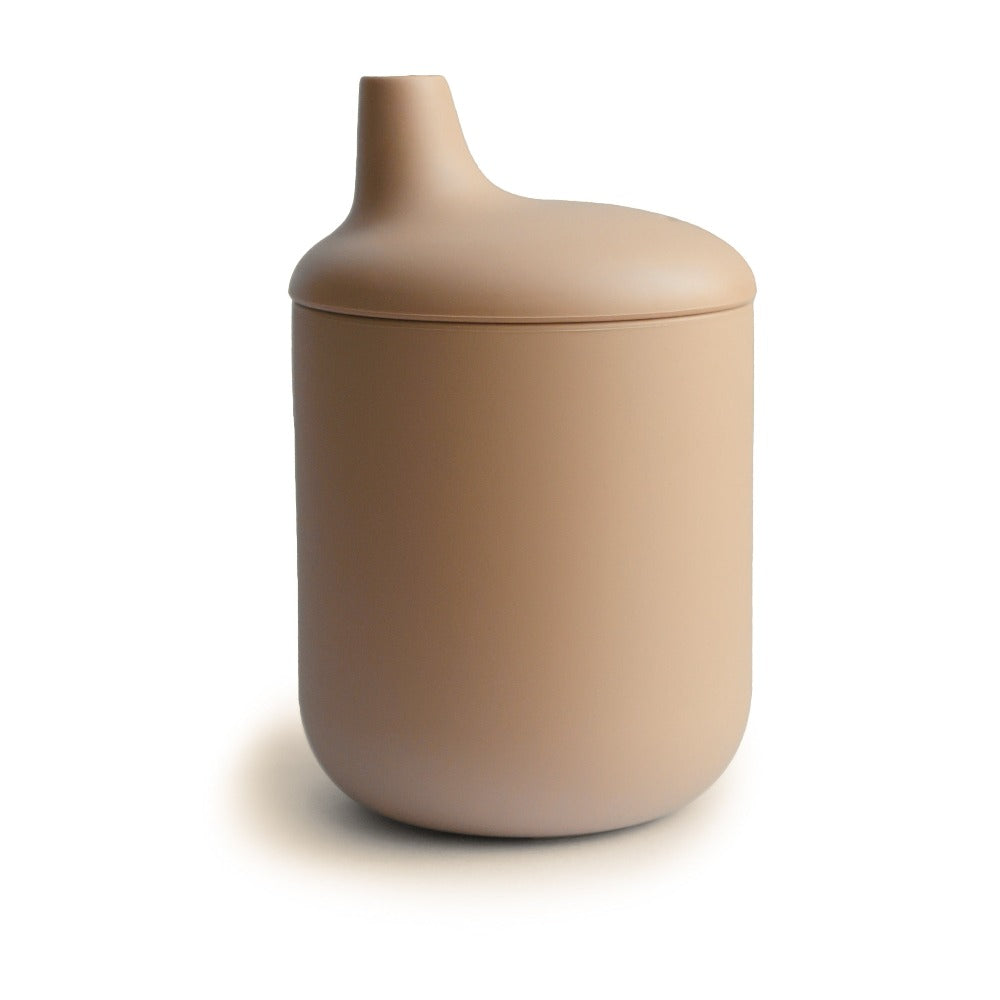Mushie silicone spout cup natural