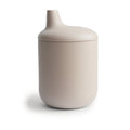 Mushie silicone spout cup shifting sand