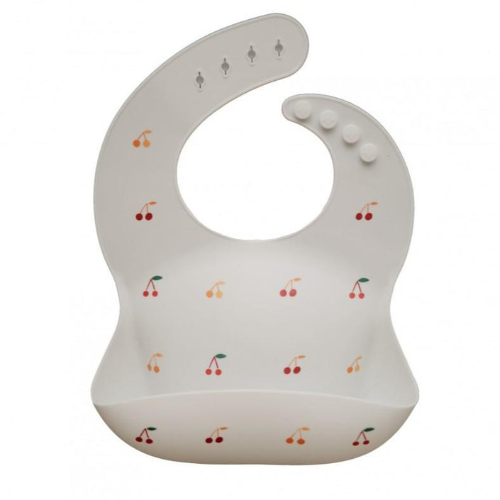 Mushie silicone bib Cherries