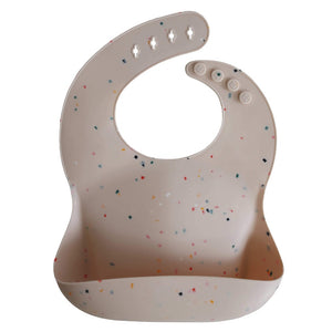 Mushie Silicone Bib Vanilla Confetti