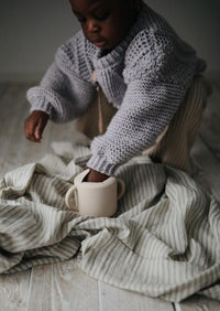 Mushie snack cup blush