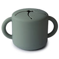 Mushie snack cup thyme green