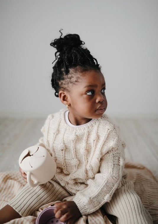 Mushie snack cup thyme green