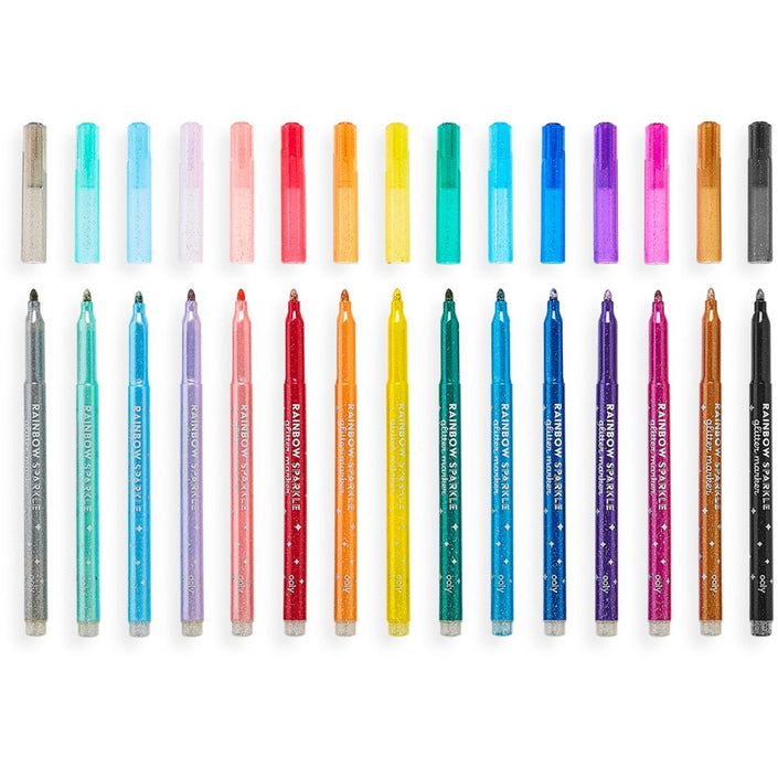 OOLY glitter markers rainbow 15 pcs 6 yrs+