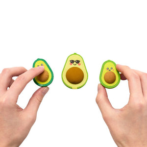 OOLY erasers + pencil sharpener avocado 6 yrs+