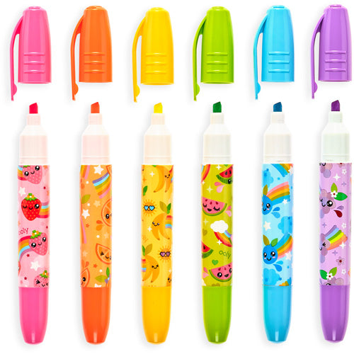 OOLY neon scent markers 6 pcs 3 yrs+