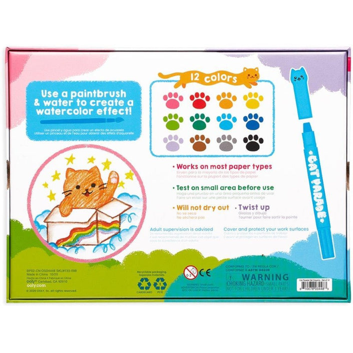 OOLY oil pastel chalk Cat parade 12 pcs 3 yrs+