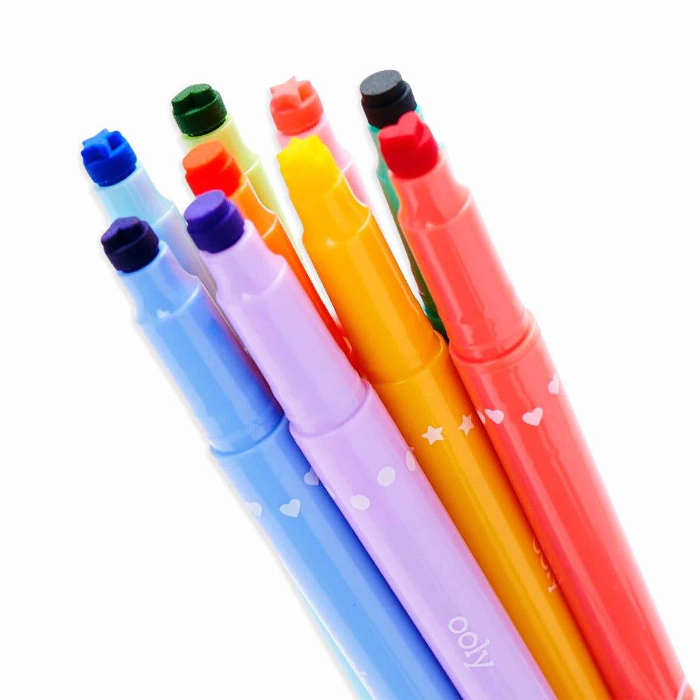 OOLY confetti markers confetti 9 pcs 6 yrs+