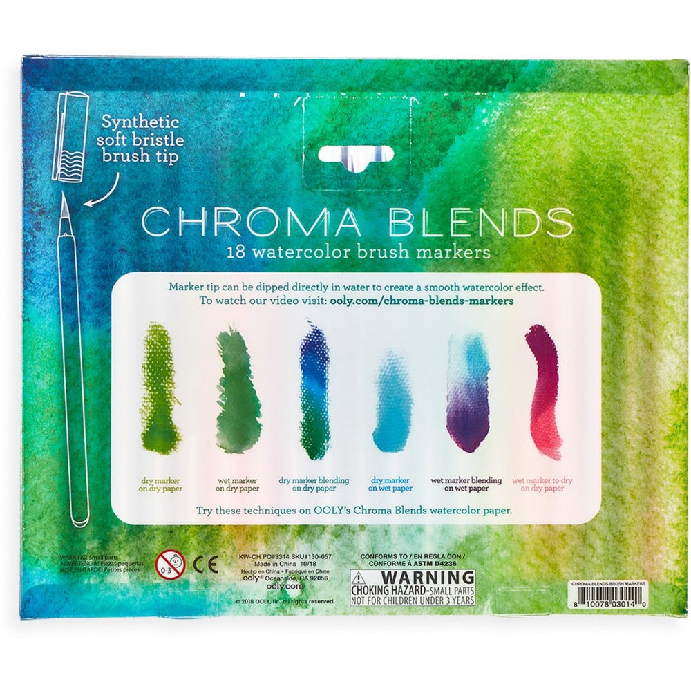 OOLY watercolor brush pens 18 pcs 6 yrs+ 810078030140