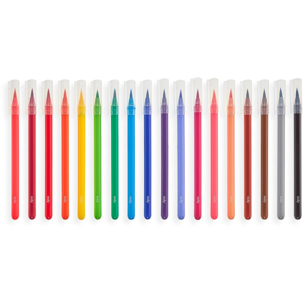 OOLY watercolor brush pens 18 pcs 6 yrs+