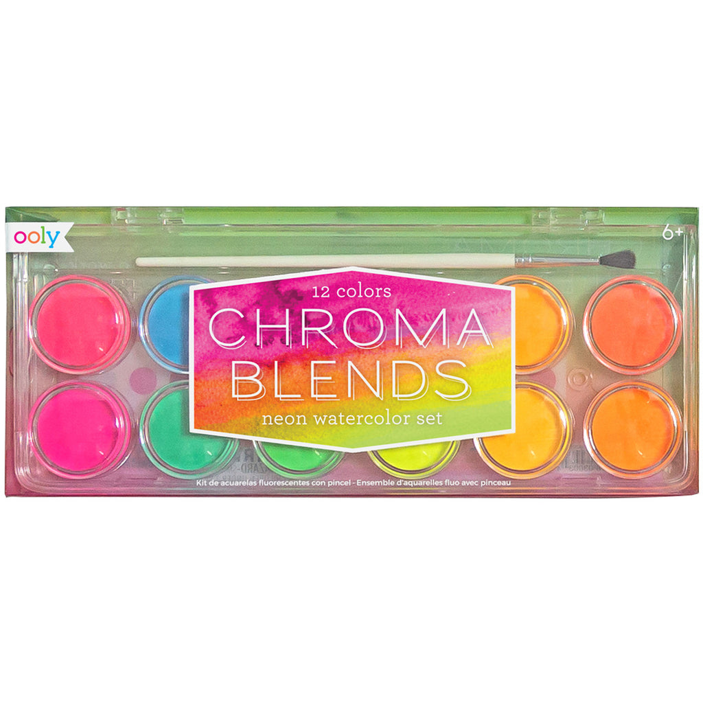 Buy OOLY watercolor panel neon 12 colors 6 yrs+
