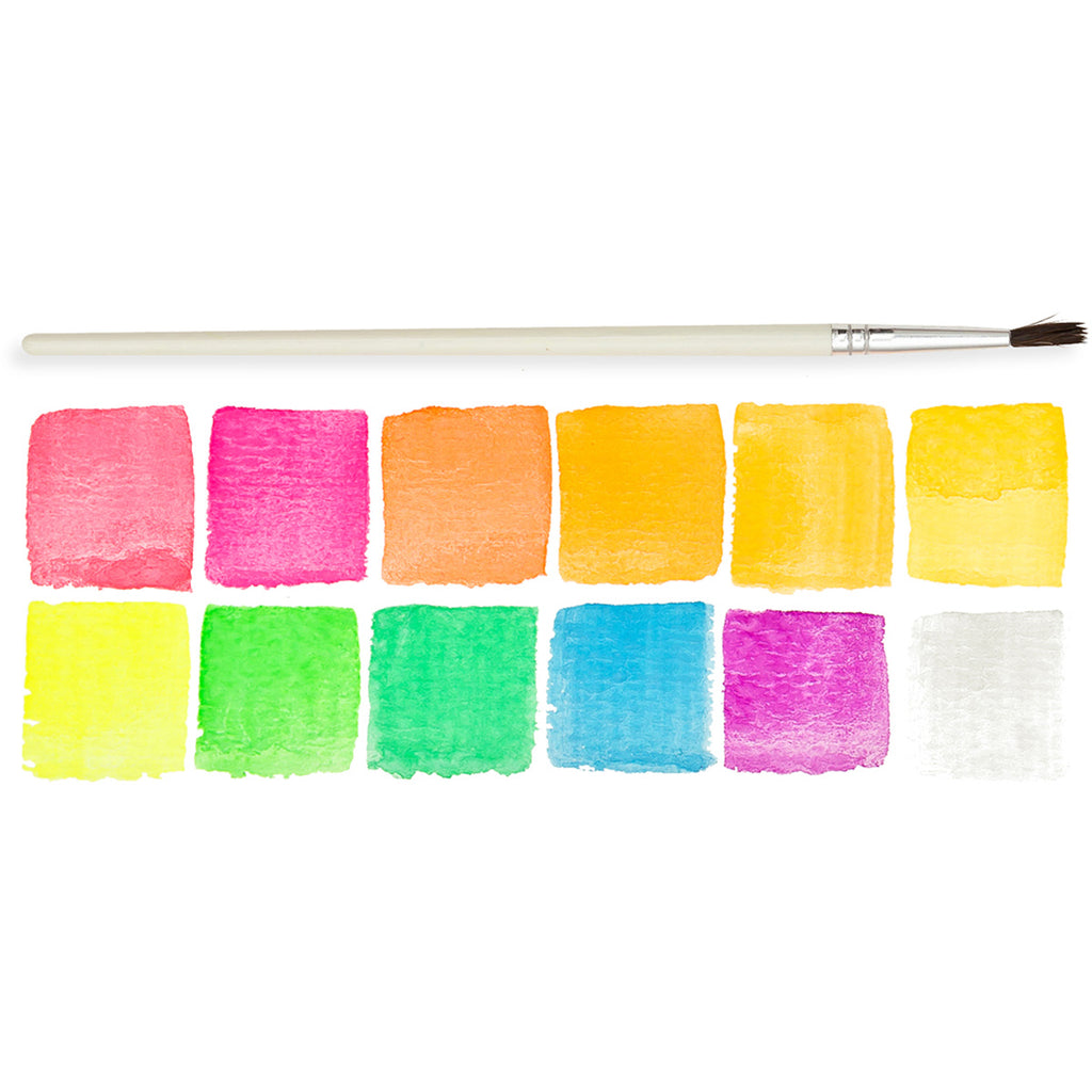 OOLY watercolor panel neon 12 colors 6 yrs+ 810078030034