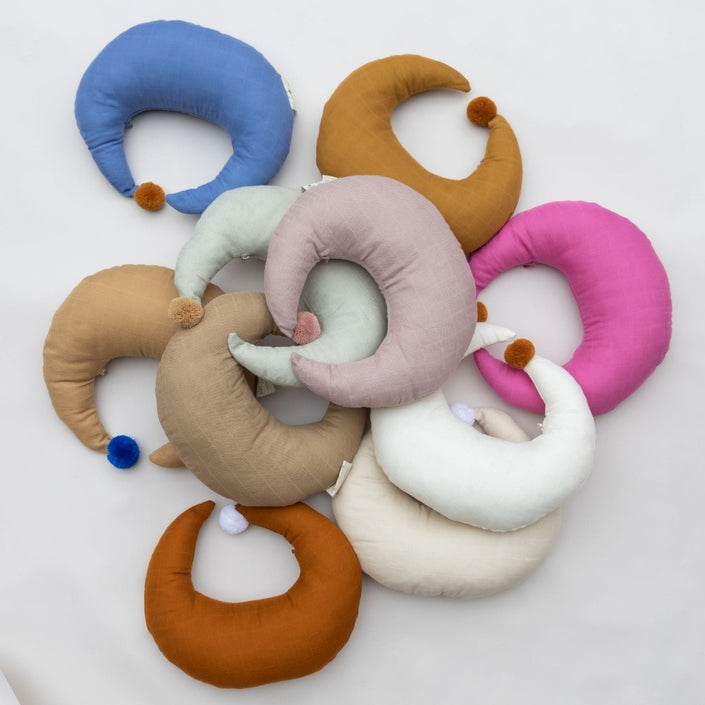 Play at Sleep pillow moon small latte