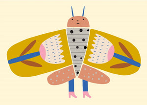 Petit Monkey postcard Find your wings