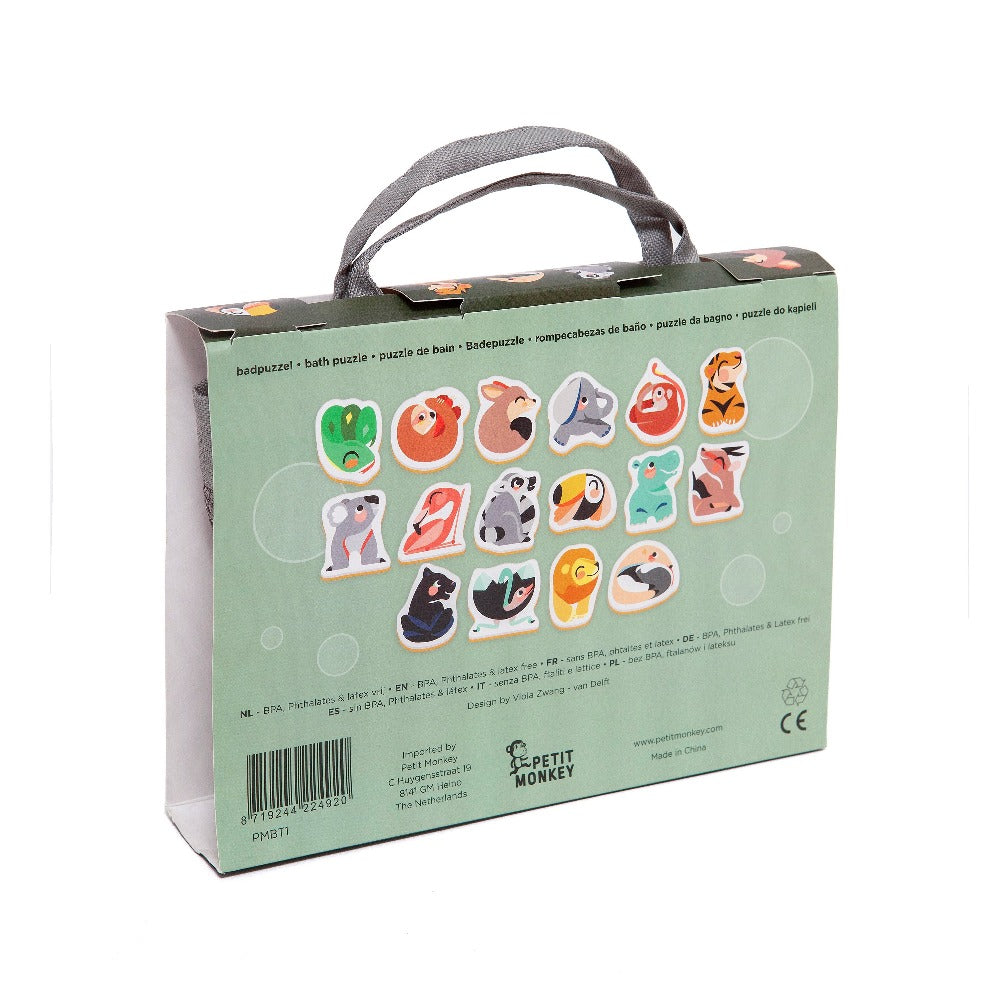 Petit Monkey bath puzzle wild animals 1 yr+ 8719244224920