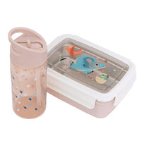 Petit Monkey drinking bottle dinosaur footprints