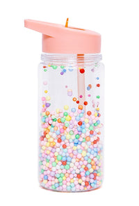 Petit Monkey drinking bottle macaron popsicles coral