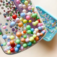 Petit Monkey drinking bottle macaron popsicles coral