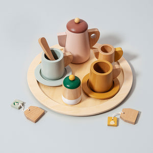 Petit Monkey wooden tea set 3yrs+