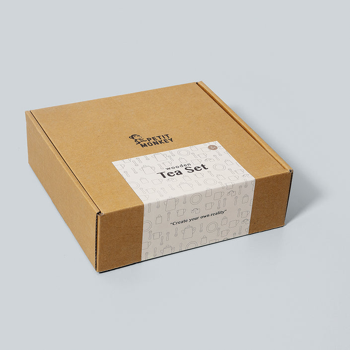 Petit Monkey wooden tea set 3yrs+