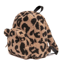 Petit Monkey children's backpack teddy leopard