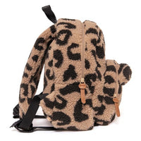 Petit Monkey children's backpack teddy leopard