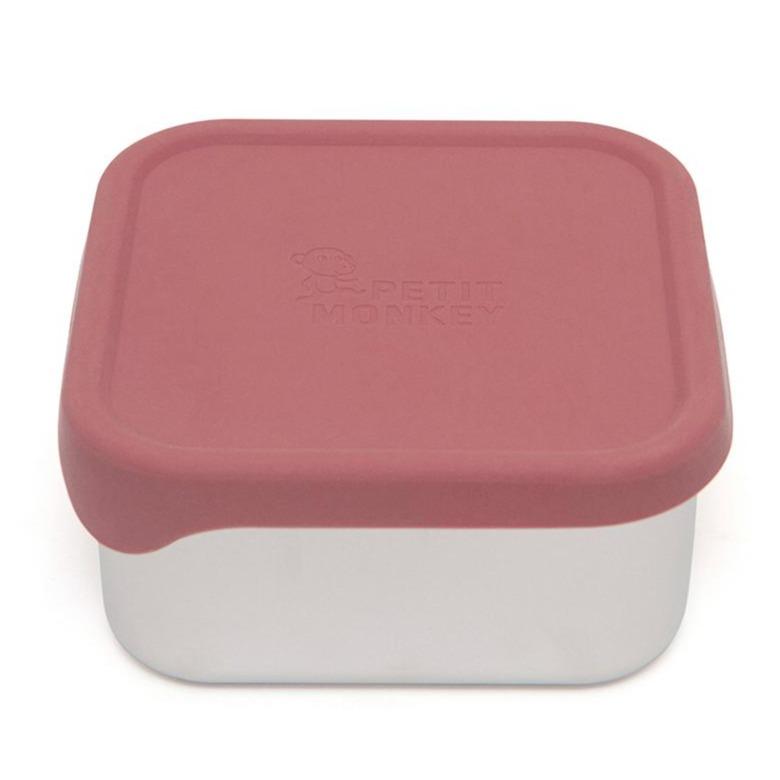 Petit Monkey lunch box stainless steel Lucy mahogany 12x12
