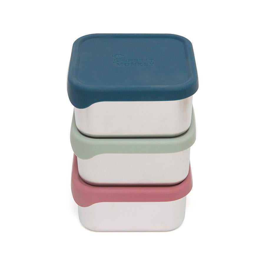Petit Monkey lunch box stainless steel Lucy mahogany 12x12 8719244225750