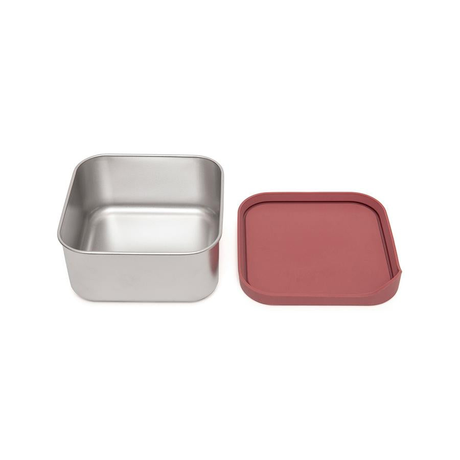 Petit Monkey lunch box stainless steel Lucy mahogany 12x12