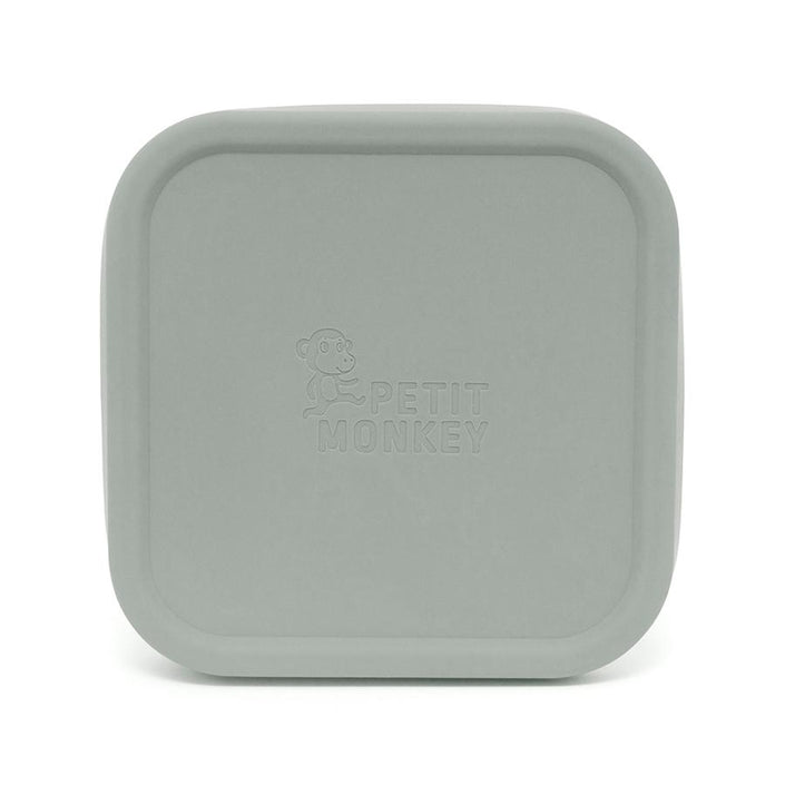 Petit Monkey lunch box stainless steel Lucy sage 12x12