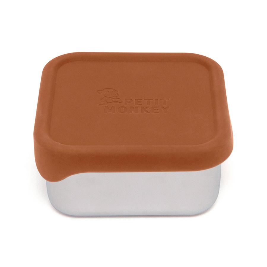 Petit Monkey lunch box stainless steel Mae baked clay 10x10