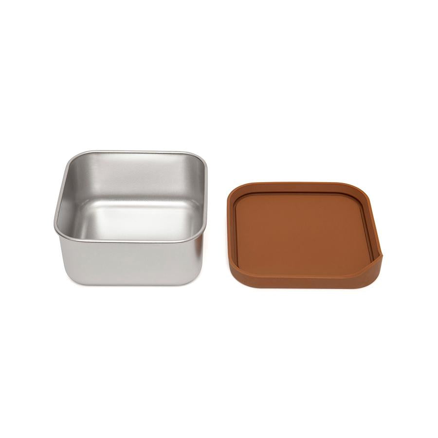 Petit Monkey lunch box stainless steel Mae baked clay 10x10 8719244225767